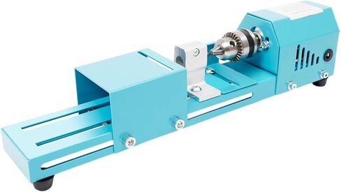 Mini Lathe Machine, 0.02-0.24in Multi-Purpose Wood Lathe Milling Machine for Table, Mini Wood Lathe, 7 Adjustable Speeds Mini Lathe Machine for Punching, Engraving, Sanding, Cutting in Kuwait