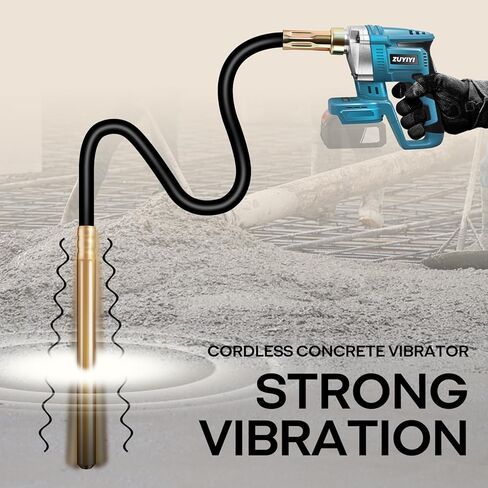 Cordless Concrete Vibrator for Makita 18V Battery, 600W 6000RPM Handheld Concrete Vibrator, 3.9ft Shaft Rod, Handheld Power Cement Vibrating Tool for Remove Bubble Mix Concrete(Bare Tool) in Kuwait