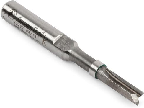 Amana Tool Carbide Tipped Miniature Flush Trim Plunge Template Router Bit, 47222, 3/16 Dia x 1/2 x 1/4 Inch Shank with Mini 3/16 D Upper Ball Bearing in Kuwait