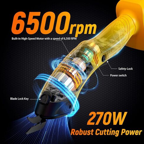 Cordless Electric Scissors Compatible with DeWALT 20v Max Battery for Carboard Fabric Leather Box Cutter Festival Decoration Hard-Plastic(Battery not included) in Kuwait
