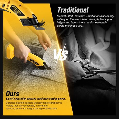 Cordless Electric Scissors Compatible with DeWALT 20v Max Battery for Carboard Fabric Leather Box Cutter Festival Decoration Hard-Plastic(Battery not included) in Kuwait