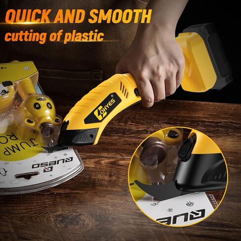 Cordless Electric Scissors Compatible with DeWALT 20v Max Battery for Carboard Fabric Leather Box Cutter Festival Decoration Hard-Plastic(Battery not included) in Kuwait