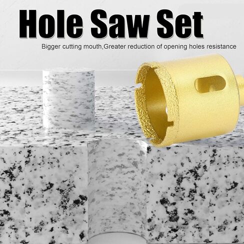 Gavigain Diamond Brazing Drill Bit Hole Saw Drilling Opener Marble Concrete Glass Ceramic 38mm Electric Drill Table Drill in Kuwait