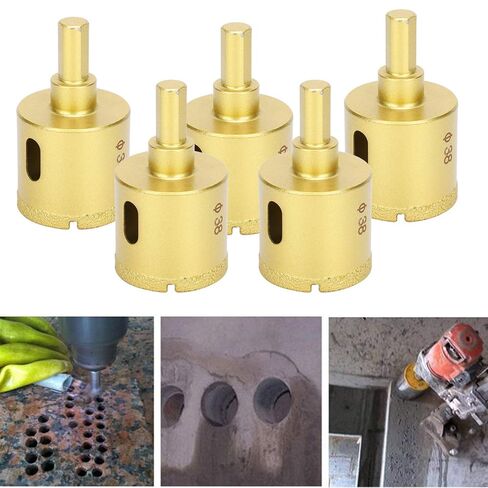 Gavigain Diamond Brazing Drill Bit Hole Saw Drilling Opener Marble Concrete Glass Ceramic 38mm Electric Drill Table Drill in Kuwait