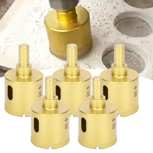 Gavigain Diamond Brazing Drill Bit Hole Saw Drilling Opener Marble Concrete Glass Ceramic 38mm Electric Drill Table Drill in Kuwait