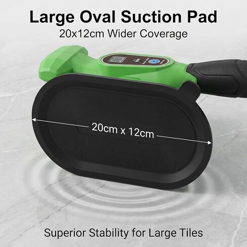 Kartop Tile Vibration Tool 200mm (280lbs Load), Tile Vibrator with Touch Control, Aluminum Body for Tiling Tools Kit, 2x1500mAh Batteries in Kuwait