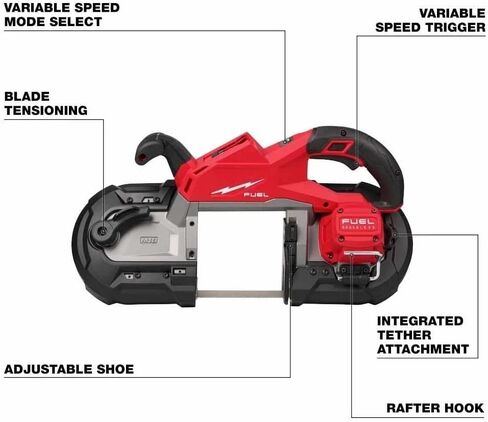 2929-20 Cordless Deep Cut Band Saw for Milwaukee M18 FUEL 18V Deep Cut Band Saw - Bare Tool in Kuwait