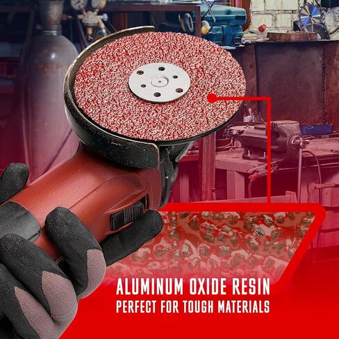 Aluminum Oxide Resin Fiber Sanding and Grinding Discs for Angle Grinder, 5" x 7/8", 36 Grit, 25 Pack in Kuwait