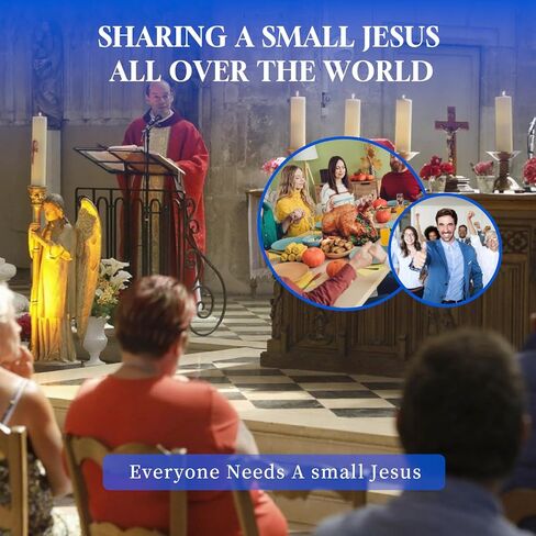 105 قطعة من DAWZMR مجسمات صغيرة Jesus Loves You، تمثال يسوع المطاطي الصغير (متعدد الألوان) in Kuwait