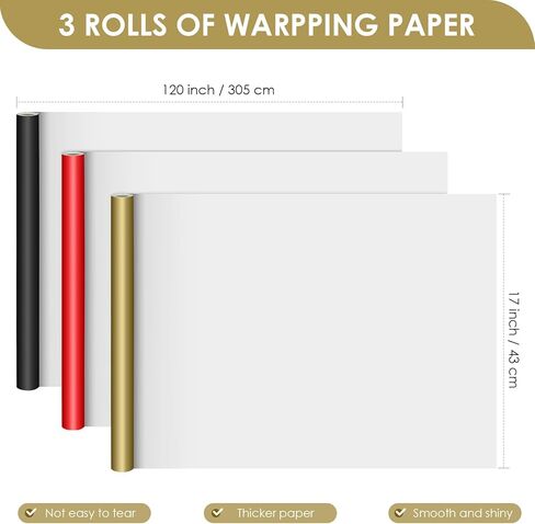 Vispad Dark Gold Gold Wrapp Paper 17 Inges × 32.8 قدمًا ، ورقًا غير لامع اللون ، مثالي لحفل الزفاف ، عيد ميلاد ، عيد الميلاد ، عيد الحب ، دش الطفل in Kuwait