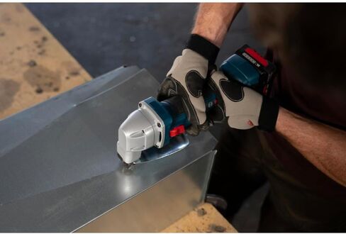 BOSCH GSC18V-16EN 18V Cordless Metal Shear with a Powerful Brushless Motor, 16-Gauge Capacity for Clean, Distortion-Free Cuts in Sheet Metal, Ideal for HVAC and Metal Fabricators (Bare Tool) in Kuwait
