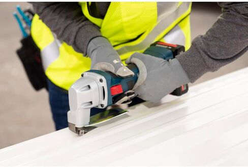 BOSCH GSC18V-16EN 18V Cordless Metal Shear with a Powerful Brushless Motor, 16-Gauge Capacity for Clean, Distortion-Free Cuts in Sheet Metal, Ideal for HVAC and Metal Fabricators (Bare Tool) in Kuwait