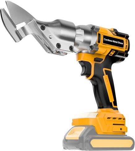 قاطعة صفائح معدنية لاسلكية متوافقة مع بطارية Dewalt 20V MAX (بدون بطارية)، قاطعة معدنية كهربائية بدون فرش أقصى عزم دوران 221 قدم رطل، مقصات صفائح معدنية برأس قابل للدوران، قفل أمان in Kuwait