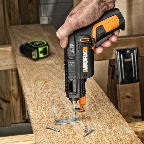 مفك براغي كهربائي WORX 4V، مجموعة مفك براغي لاسلكي قابل لإعادة الشحن مع 6 قطع، حامل براغي، كابل شحن USB من النوع C - WX255L.5 in Kuwait