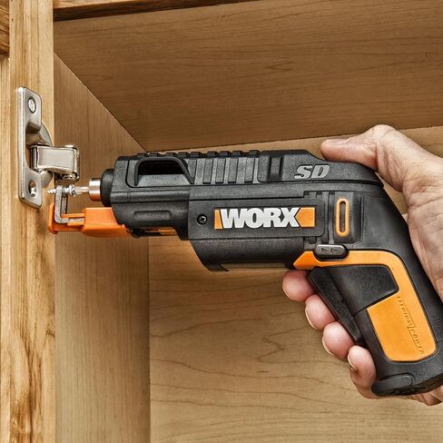 مفك براغي كهربائي WORX 4V، مجموعة مفك براغي لاسلكي قابل لإعادة الشحن مع 6 قطع، حامل براغي، كابل شحن USB من النوع C - WX255L.5 in Kuwait