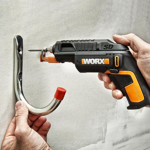 مفك براغي كهربائي WORX 4V، مجموعة مفك براغي لاسلكي قابل لإعادة الشحن مع 6 قطع، حامل براغي، كابل شحن USB من النوع C - WX255L.5 in Kuwait