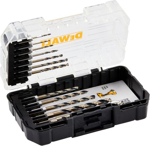 DEWALT 12 Pc Black and Gold Drill Bit Set, Premium Finish Impact Driver Bit Set for Metal, Plastic and Wood (DWAH1182) in Kuwait