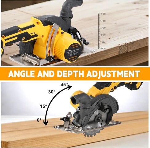 6" Brushless Cordless Circular Saw Compatible with Dewalt 20V Battery (Not Included) - 6900 RPM, Compact & Lightweight- Small Circular Saw for Wood, Soft Metal, Plastic, Tile in Kuwait
