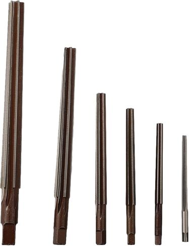 6 PCS 1:50 Conical Degree Manual Pin Taper Shank Hand Reamer, HSS Alloy Steel 9XC Blade, for CNC Tools, 3/4/5/6/8/10 mm in Kuwait