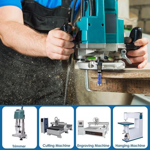 1/2inch Shank Flush Trim Router Bit High Speed Steel Flush Trimming Bit Sturdy Double Bearing Spiral Trimming Tool Woodworking Milling Cutter Tool for Soft Wood Hard Wood in Kuwait