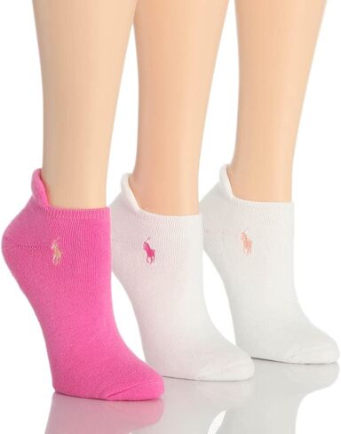 Ralph Lauren Women's 7470 RL Sport Heel Tab Cushion Sole Sock - 3 Pair Pack in Saudi Arabia