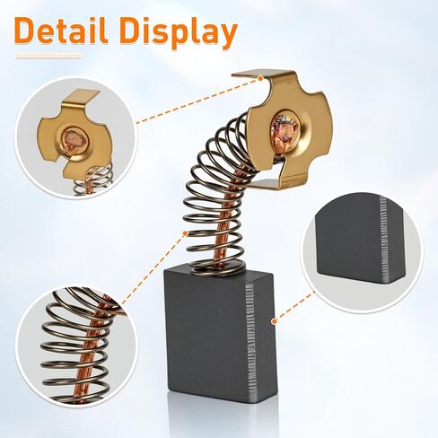 فرشاة محرك الكربون 614367-00، متوافقة مع منشار ميتري De walt R idgid D24000 DW713 DW715 DW716، استبدل 5140024-30 0502025007 قطعتان in Kuwait
