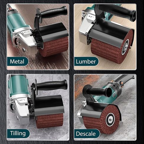 Surface Conditioning Tool 1400W, Burnishing Polishing Machine with 8 Variable Speed, Electric Handheld Stainless Steel Polisher Set, Metal Burnishing Machine Kit with Burnishing Wheel in Kuwait