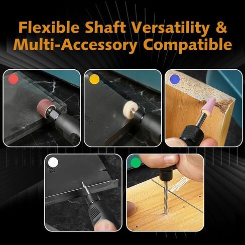 Mini Bench Grinder, Cordless & Corded Jewelry Polisher with 6 Variable Speed & Flexible Shaft, Includes Complete Accessories for Grinding, Polishing, Cutting and Drilling Rocks, Metals and Gems in Kuwait