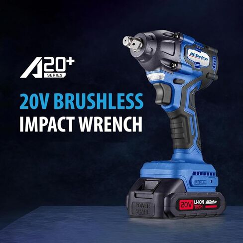 ACDelco ARI20132P-K3 مفتاح ربط صدمي 1/2 بوصة بدون فرشاة 20 فولت (251 رطلًا، أداة 3 في 1) ومجموعة G12 مجموعة سقاطة لاسلكية 12 فولت 3/8 بوصة مع مجموعة لقم مثقاب مكونة من 14 قطعة in Kuwait