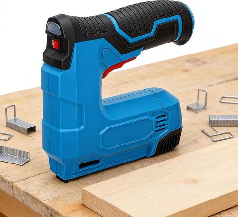 Fafeicy Electric Staple Li Ion Nail المحمولة ببطارية لاسلكية تعمل بالشحن السريع بسعة عالية 1500 مللي أمبير في الساعة لتنجيد أعمال النجارة ومشاريع DIY المنزلية in Kuwait
