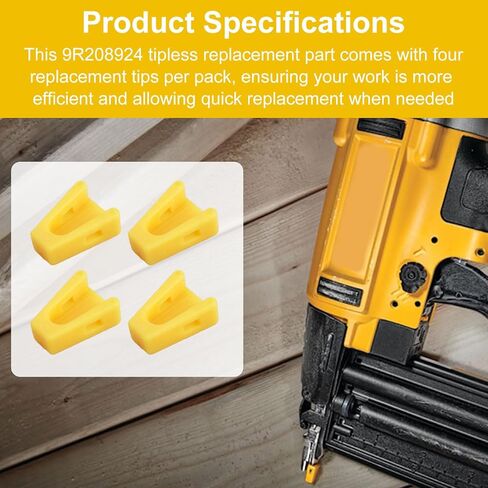 9R208924 9R208924-2 رأس مسمار لـ DeWalt DWFP12233، متوافق مع بديل طرف مسدس أظافر Dewalt، طرف مسمار - 4 عبوات in Kuwait