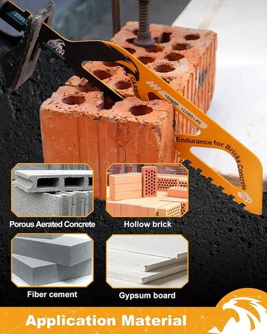 Reciprocating Saw Blades 12 Inch/305mm, 2-Pack Brick Masonry Concrete Cement Board Cutting Reciprocating Sabre Saw Blades in Saudi Arabia