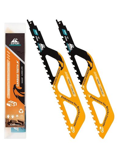 Reciprocating Saw Blades 12 Inch/305mm, 2-Pack Brick Masonry Concrete Cement Board Cutting Reciprocating Sabre Saw Blades in Saudi Arabia