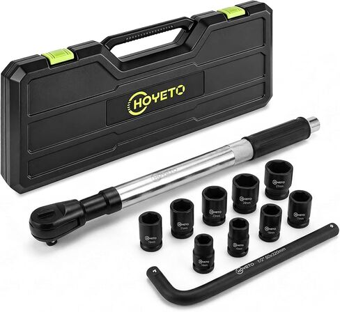 Offset Extension Wrench, 11 Piece 1/2" Offset Extension Wrench Impact for Electric Drill with 9 Impact Socket, 1/2" drive handle, Multifunctional Electric Ratchet Wrench, Slim for Tight Spaces in Kuwait