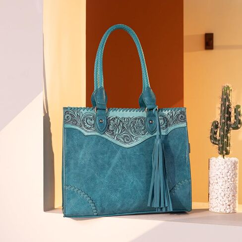 Montana West Western Tooling Handbags Vintage Prints and Whipstitch Craftsmanship in Saudi Arabia