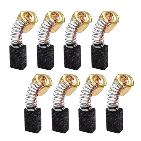 8PCS Carbon Brushes CB51 Replacement with Spring for Grinders Miter Saw Circular Saw Power Tools Drill Hammer Electric Motor Carbon Fiber Wire Brush Cleaning Angle Grinder Tool Kit in Kuwait