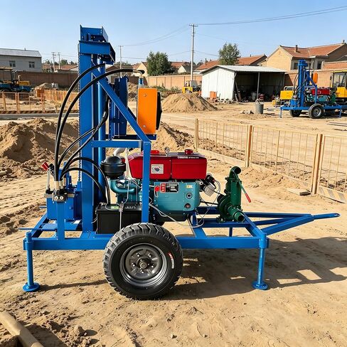 Portable Water Well Drilling Rig Borehole Drilling Machine 60m 100m 150m Depth Compact Structure for Small Drilling Projects Residential and Farm Use in Kuwait