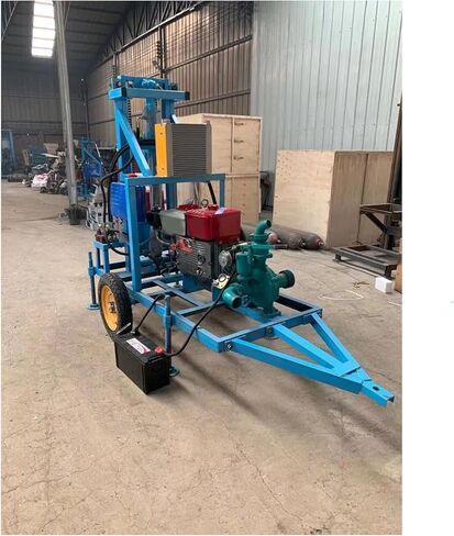 Portable Water Well Drilling Rig Borehole Drilling Machine 60m 100m 150m Depth Compact Structure for Small Drilling Projects Residential and Farm Use in Kuwait