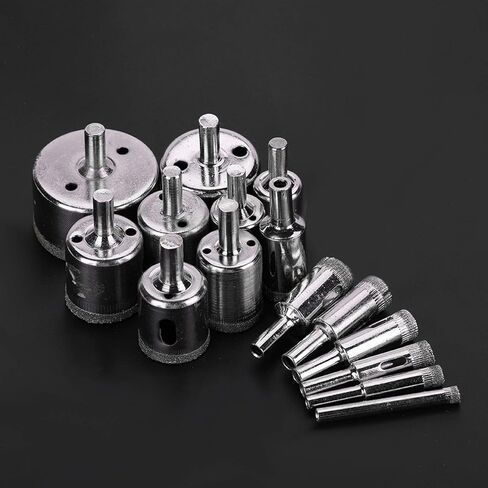 Generic Coated Core Drill Bit Set for Tile Ceramic Glass Marble Hole Saw Kit in Kuwait