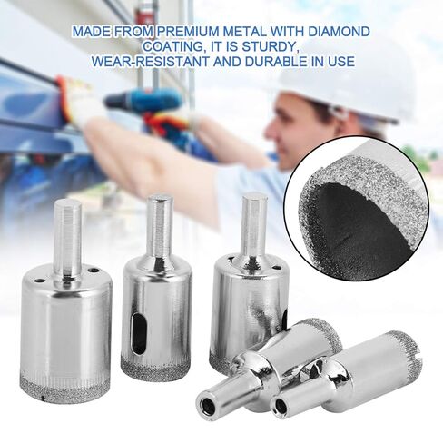 Generic Coated Core Drill Bit Set for Tile Ceramic Glass Marble Hole Saw Kit in Kuwait