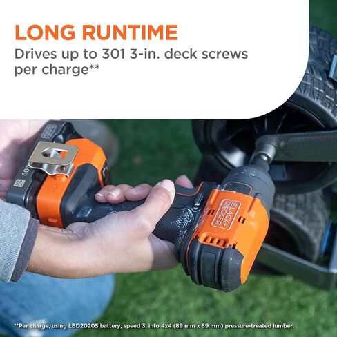 BLACK+DECKER 20V MAX POWERCONNECT Brushless Cordless Impact Driver Set with 2Ah Battery and Charger, 7 Pc Impact Driver Bit Set, 2000 In-Lbs Torque, 3200 RPM, LED Light, Ergonomic (BLIM78D1) in Kuwait