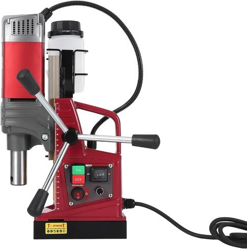 1550W Magnetic Drill Press, 2" Coring, 3147lbf Mag Force, 750RPM Adjustable Speed Mag Drill for Metal, Portable Magnetic Drill Press for Professional Drilling in Kuwait