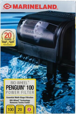 Marineland Penguin Bio-Wheel Power Filter 200 GPH ، ترشيح حوض السمك متعدد المراحل in Saudi Arabia