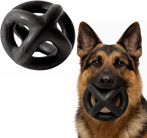 Monster K9 Ball Ring Ring Ball - استبدال مدى الحياة - سلالات متوسطة وكبيرة - لعبة الكلب المتين للغاية لمضغات العدوانية - مضغ ، شد ، وجلب - 5.5 " in Saudi Arabia