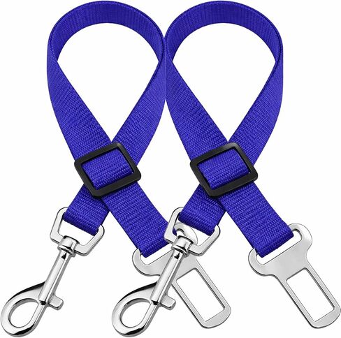 SunGrow Dog Seat Belt for Car, Adjustable Nylon Pet Seatbelt, Supports All Cars, Seatbelt for Dogs in Car, Dog Car Leash Seat Belt, Cats and Ferrets Seat Belt Harnesses in Kuwait