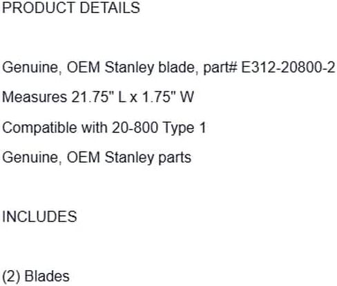 Replacement for Stanley E312-20800-2 Miter Saw Blade (2 Pack) 20-800 OEM in Kuwait