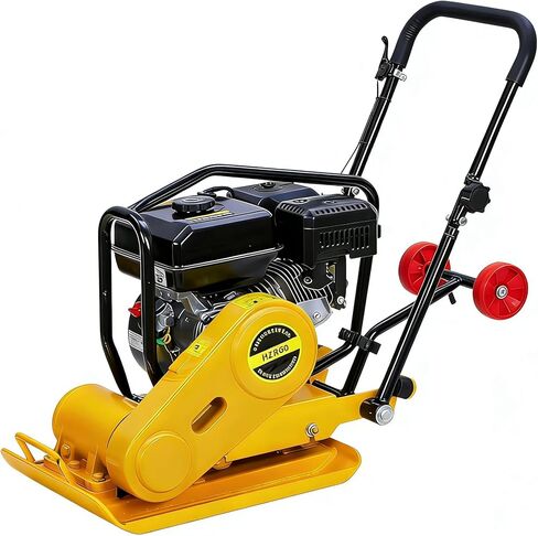 ماكينة مدك لوحة 7HP من GarveeHome، محرك غاز 212CC، مدك ضغط اهتزازي 4200 رطل، ماكينة مدك قوة اللوحة 22.1x15.9 بوصة، ضاغط الرصيف 5600 VPM، مكبس جاك القفز للممرات، الرصف in Kuwait