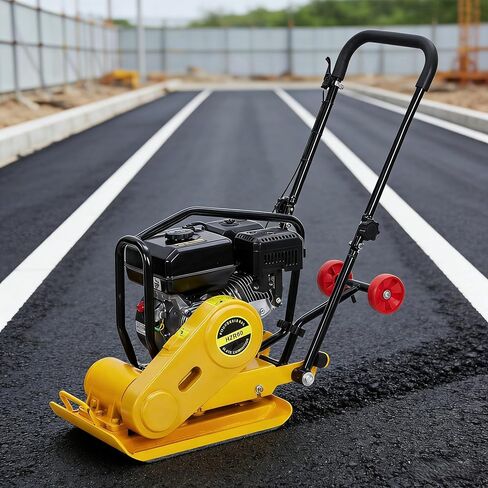 ماكينة مدك لوحة 7HP من GarveeHome، محرك غاز 212CC، مدك ضغط اهتزازي 4200 رطل، ماكينة مدك قوة اللوحة 22.1x15.9 بوصة، ضاغط الرصيف 5600 VPM، مكبس جاك القفز للممرات، الرصف in Kuwait