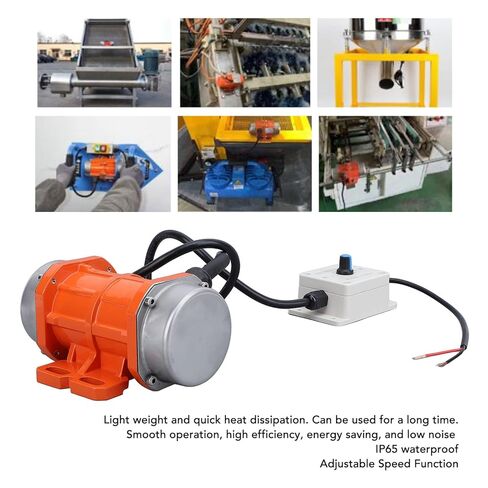 Concrete Vibrator Vibration Motor, DC 12V 4000RPM Brushless Aluminum Alloy Concrete Vibrator Motor, IP65 Waterproof Electric Vibrating Motor with Speed Controller for Shaker (50W) in Kuwait