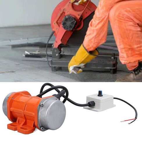 Concrete Vibrator Vibration Motor, DC 12V 4000RPM Brushless Aluminum Alloy Concrete Vibrator Motor, IP65 Waterproof Electric Vibrating Motor with Speed Controller for Shaker (50W) in Kuwait